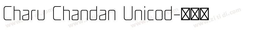 Charu Chandan Unicod字体转换